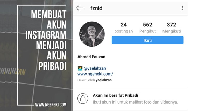 Cara Private Akun Instagram Versi Terbaru