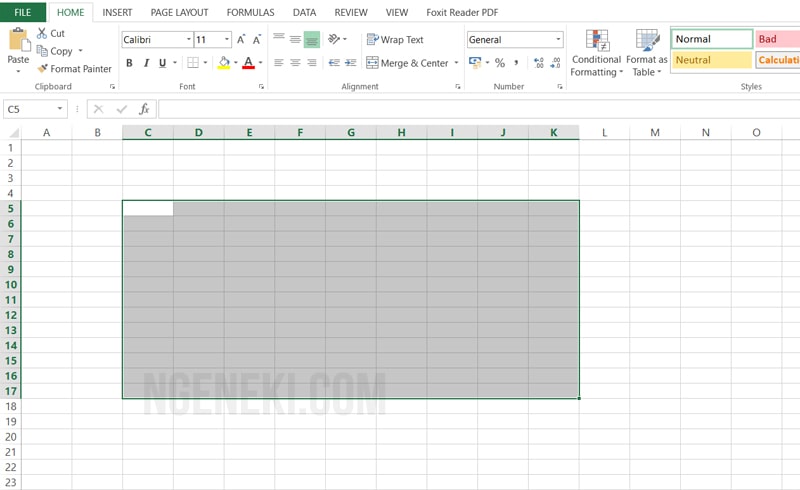 Cara Bikin Tabel di MS Excel