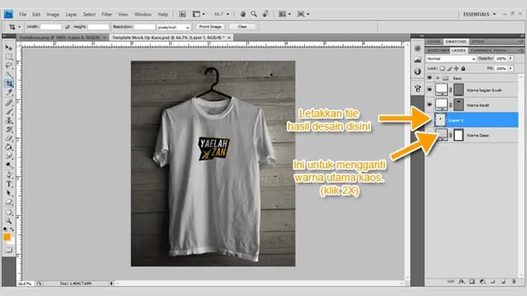 Cara Membuat Desain Kaos di Photoshop (Mockup)
